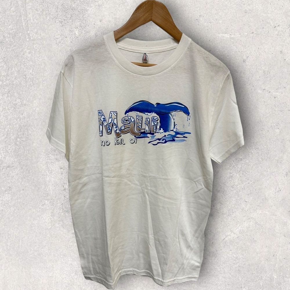 Maui Hawaii Animal Men's Graphic T Shirt White Size Medium